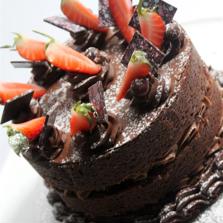 Birthday Cake - Chocolate and Strawberries